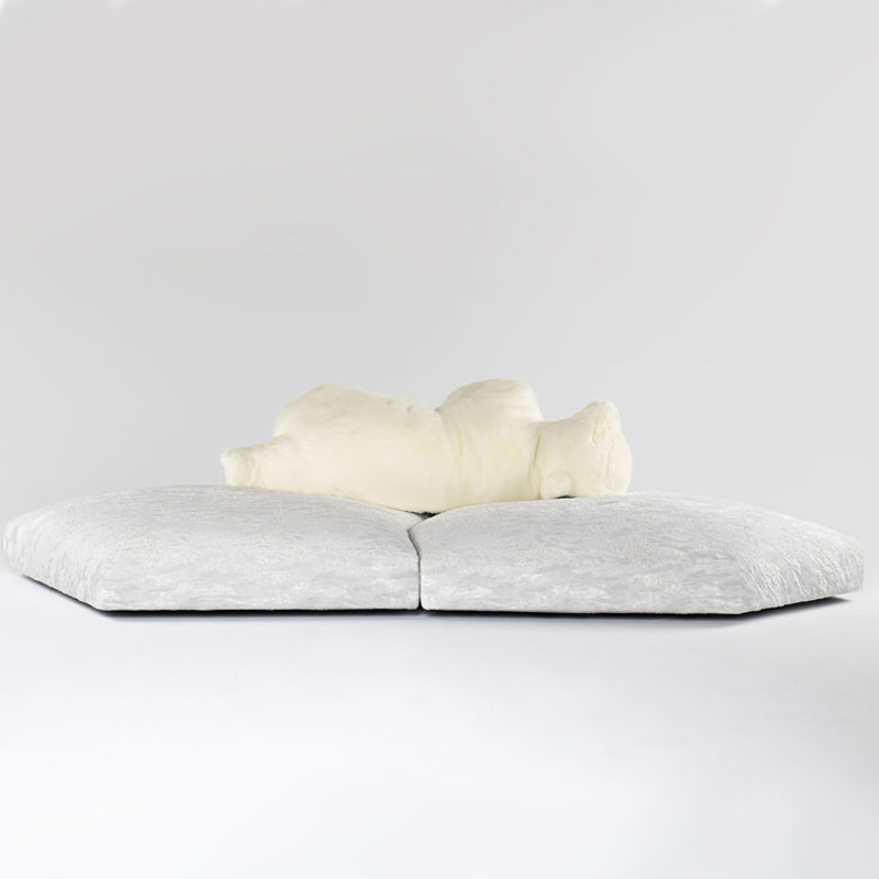 Edra Polar Bear Fabric Sofa