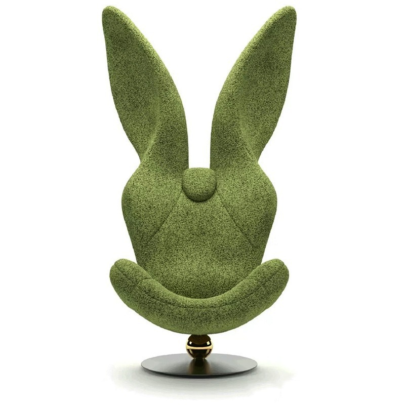 Green Rabbit Chair by PJ Natuzzi