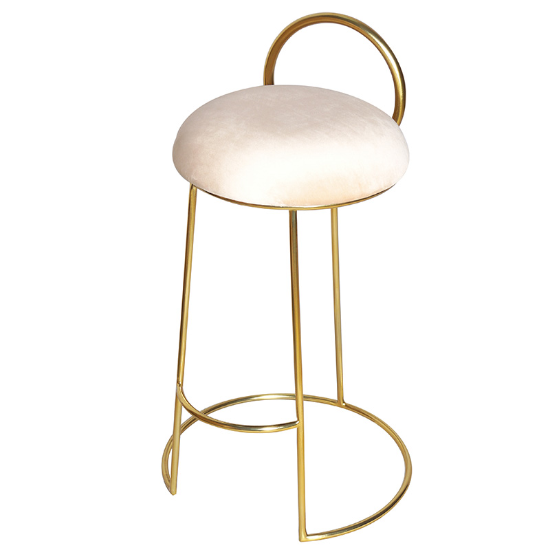 Ring Velvet Counter Stool