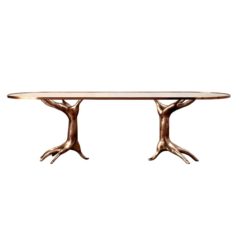 Modern Abstract Metal Table Art Limb Design