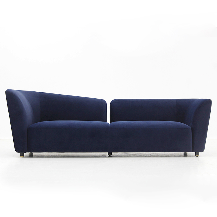 Classical Sofa In Blue Velvet