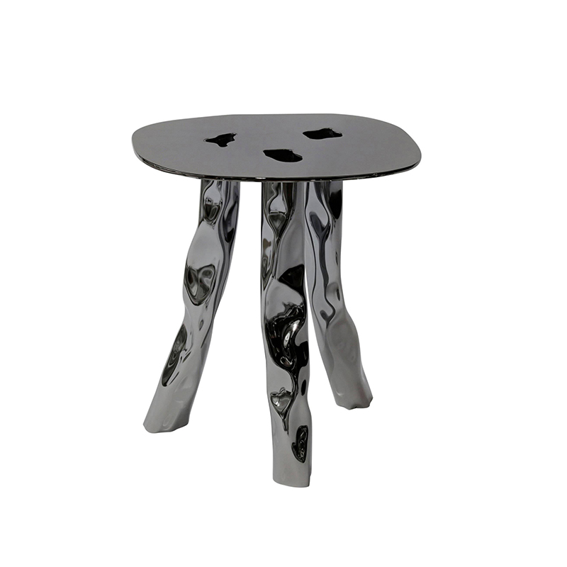 Soft Baroque Metal Coffee Table